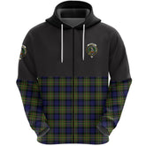 MacLaren Modern Clan Half Of Tartan Zipper Hoodie